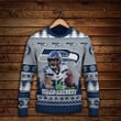 Tyler Lockett Seattle Seahawks I Am The Crazy Seahawks NFL Print Christmas Sweater
