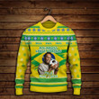 Pelé Brazilian Footballer Legend Movimento Verde Amarelo RIP Pele 1940 - 2022 Print Christmas Sweater