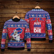 Josh Allen Buffalo Bills Just One Before I Die NFL Print Christmas Sweater