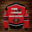 Tom Brady Mike Evans Chris Godwin Tampa Bay Buccaneers Fire The Cannons And Make History NFL Print Bomber Jacket