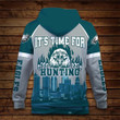 Jalen Hurts DeVonta Smith A.J. Brown Philadelphia Eagles Game Day It Is Time For Hunting NFL Print 3D Hoodie