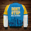Los Angeles Chargers Dont Stop Believing NFL Print Bomber Jacket