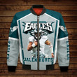 Philadelphia Eagles Jalen Hurt NFL Print 3D Bomber Jacket