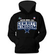 Deliver 7-10 Business Days Dallas Cowboys Champions 2022 On Black Background Print 2D Hoodie