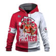 Isiah Pacheco Kansas City Chiefs Super Bowl LVII Champions Print 3D Red White Hoodie