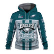 DeVonta Smith Philadelphia Eagles NFL Super Bowl LVII Champions 2023 Print 3D Green Gray Hoodie