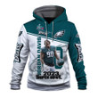 Jordan Davis Superstar Philadelphia Eagles NFL Super Bowl LVII Champions 2023 Print 3D Green Gray Hoodie
