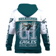Philadelphia Eagles Jalen Hurts Stars Super Bowl LVII Champions 2023 Print 3D Hoodie