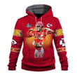 Patrick Mahomes Kansas City Chiefs Super Bowl LVII Champions Cup Red White 3D Hoodie