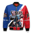 Captain Art Philadelphia 76ers Pattern Personalized Name 3D Bomber Jacket Gift For Fan