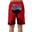 Snake Art Philadelphia 76ers Custom Name Printed All Over Men's Shorts