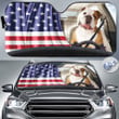 Bulldog America Flag Driving Car Sun Shades Cover