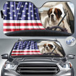 Bernardiner America Flag Driving Car Sun Shades Cover