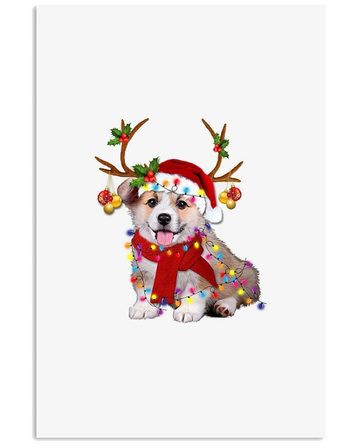 Corgi Gorgeous Reindeer Christmas Gift Vertical Poster