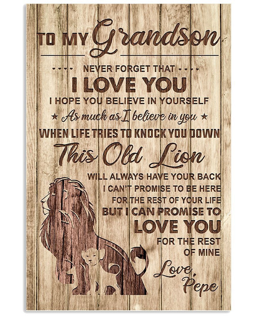 Lions Love Message Of Pepe To Grandson Trending Vertical Poster