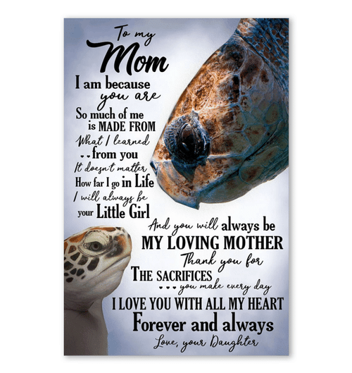 I Love You With All My Hearts Gift For Mom Poster