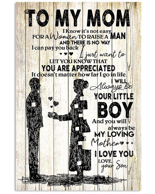 To My Mom You're Appreciated Gift For Mom Vertical Poster