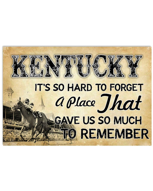 Kentucky A Place Gave Us So Much To Remember For Personalized Nation Gift Horizontal Poster