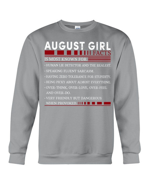 Market Trendz August Girl Facts Gift For Friends Sweatshirt