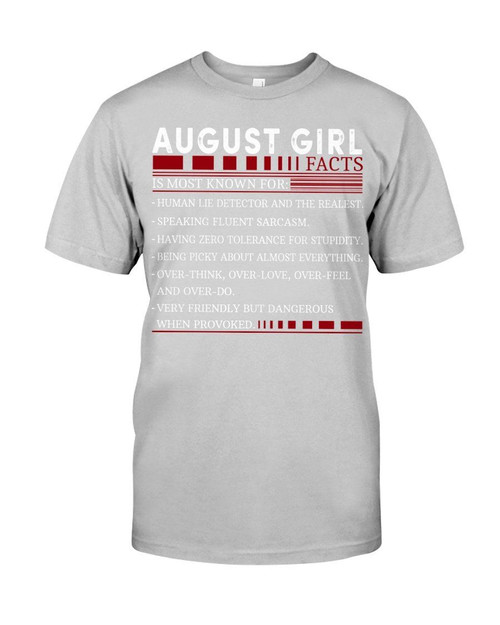 Market Trendz August Girl Facts Gift For Friends Guys Tee