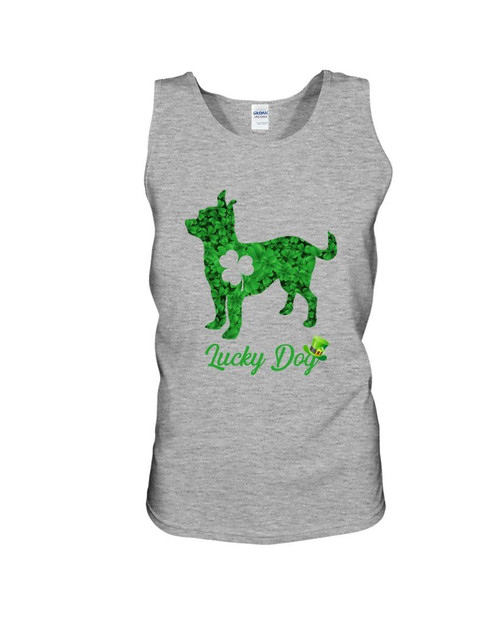 Green Chihuahua Lucky Day St Patrick's Day Gift For Dog Lovers Unisex Tank Top