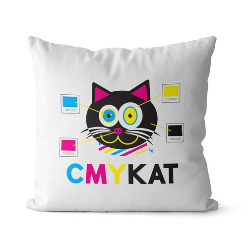 Funny Black Cat Cushion Pillow Cover Home Decor
