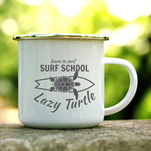 Lazy Turtle Surl School Camping Mug Campfire Mug Gifts For Campers