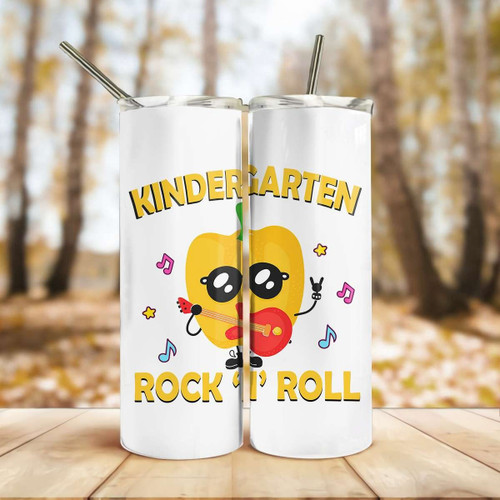 Funny Rock Kindergarten Steel Skinny Tumbler