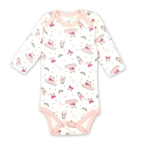 Pink And White Little Miss Short Sleeve Baby Onesie
