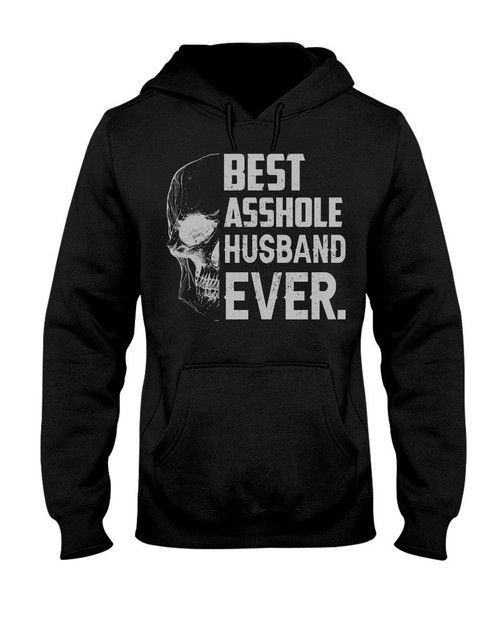 Black Best Asshole Husband Ever Funny Gift For Husband Hoodie