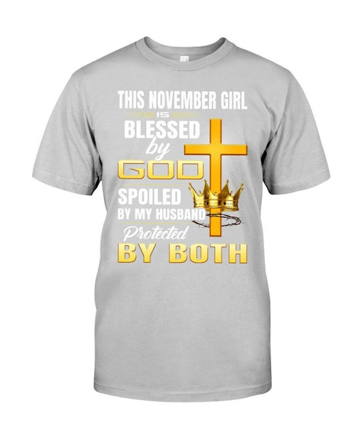 This November Girl Blessed By God Birthday Gift Guys Tee