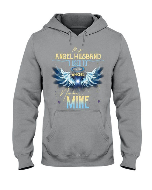 Birthday Gift For Husband I Used To Be His Angel Now He's Mine Hoodie
