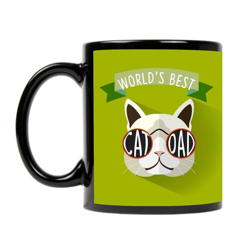 Cool World Best Cat Dad Printed Mug