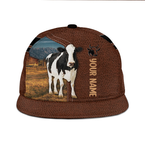 Always Be A Cow Printing Snapback Hat Custom Name