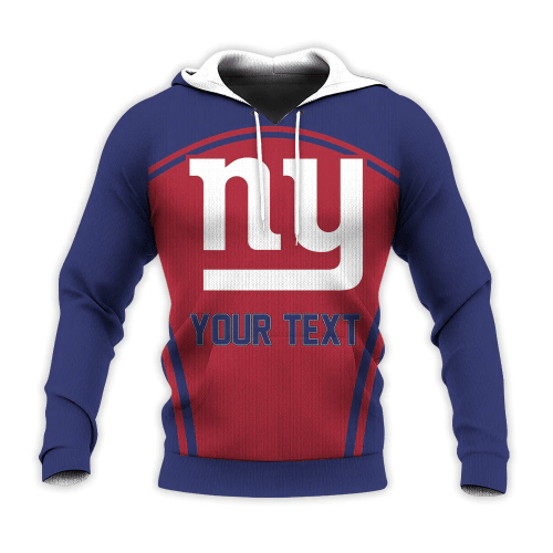 New York Giants Curve Style Sport Print 3D Hoodie