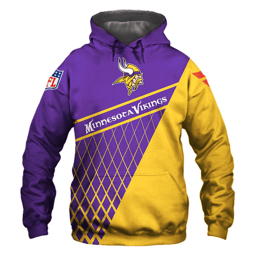 Minnesota Vikings Hoodie Sweatshirt Gift For Fan Print 3D Hoodie