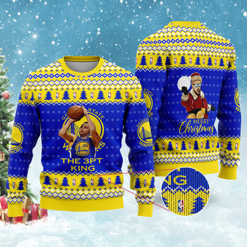 Stephen Curry Golden States Warriors NBA Merry Christmas Print Christmas Sweater