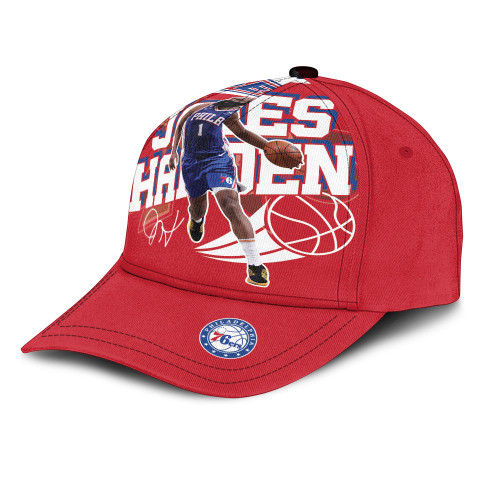 Philadelphia 76ers James Harden Custom Name Baseball Cap Hat For Fan
