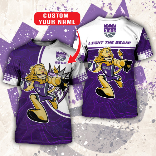 Sacramento Kings - National Basketball Association 2023 Unisex Customize 3D T-Shirt V1
