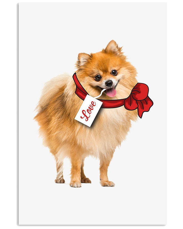 Pomeranian Love You Forever Valentine Gift Vertical Poster