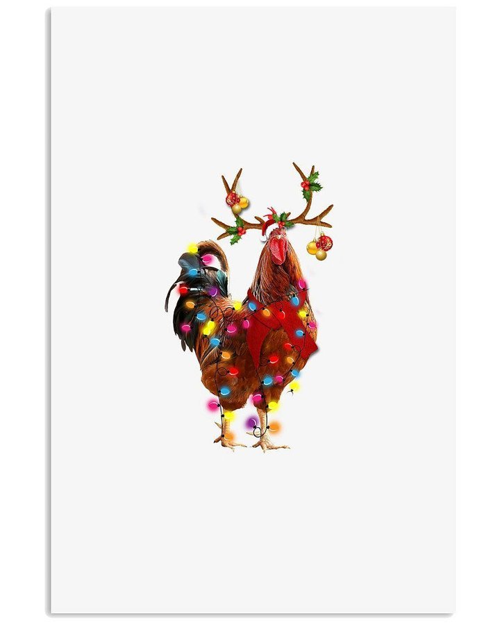 Chicken Gorgeous Reindeer Christmas Vertical Poster