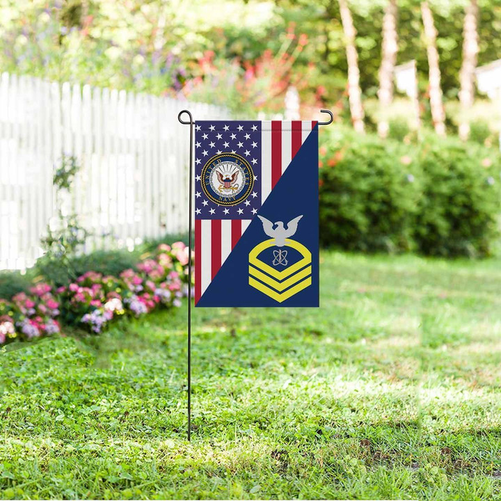 Us Navy Electronics Warfare Technician Navy Ew E-7 Cpo Chief Petty Officer Garden Garden Flag House Flag