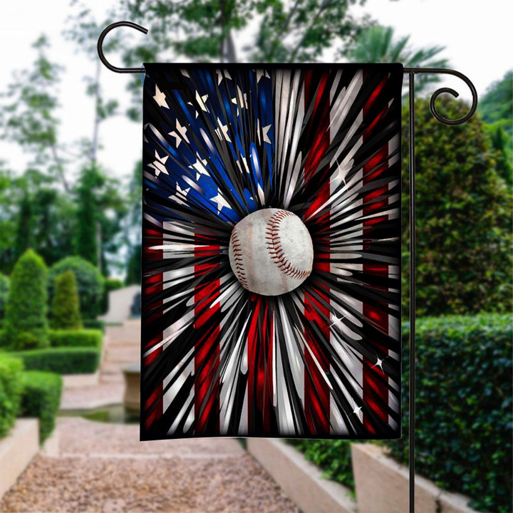Brightening Baseball 4th July Printed Garden Flag House Flag