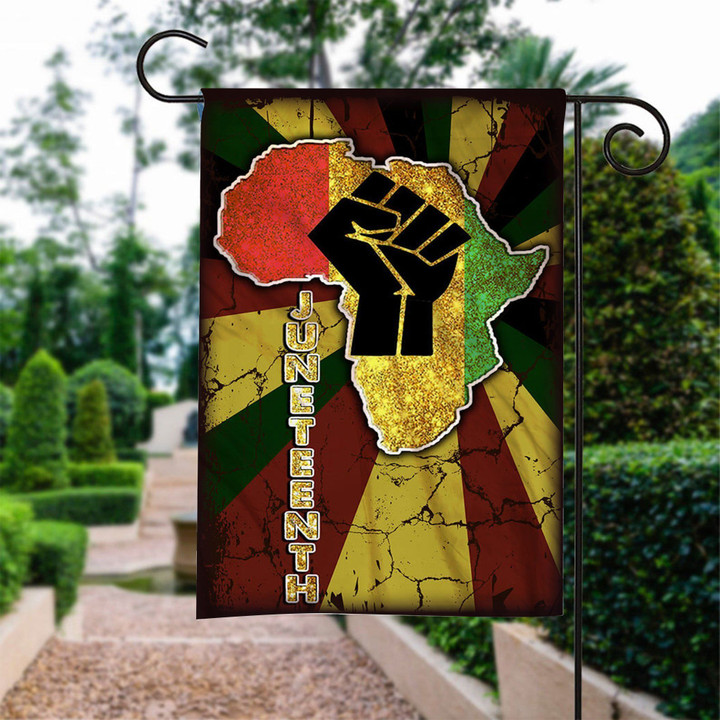 Proud Juneteenth African Flag Printed Garden Flag House Flag