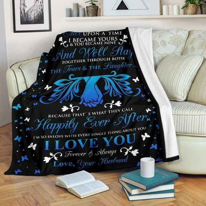 Anniversary Gift To My Wife We'll Stay Together Sherpa Fleece Blanket