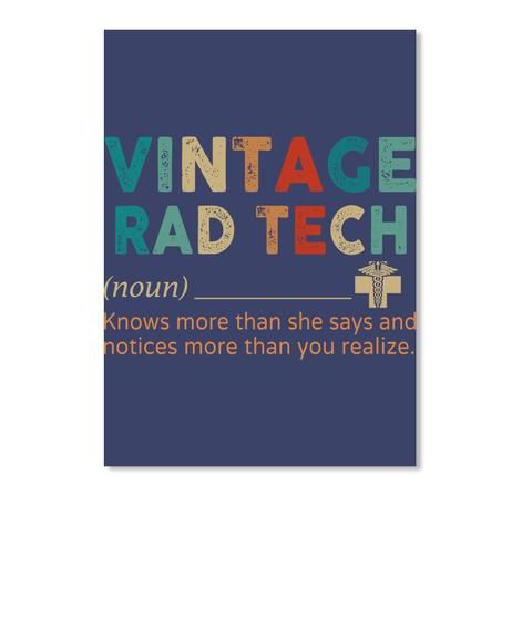 Vintage Rad Tech Knows More Than She Says Peel & Stick Poster