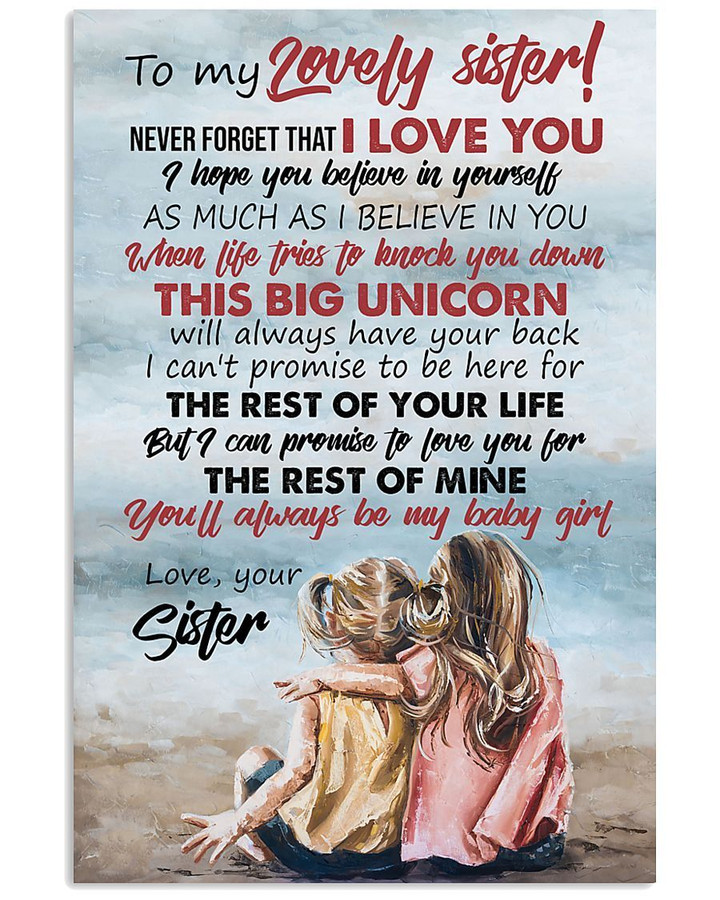 You'll Always Be My Baby Girl Gifts For Sisters Vertical Poster