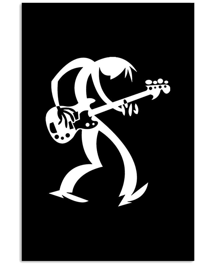 Bass Player Custom Design Gift For Bass Guitar Lovers Vertical Poster