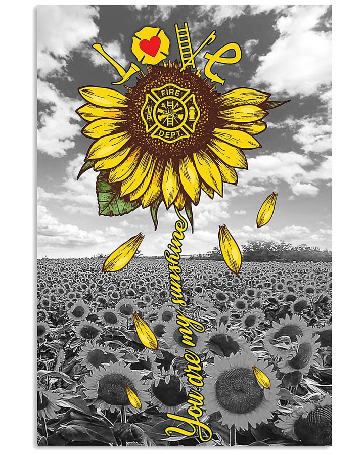 Sunflower You Are My Sunshine Love Simple Custom Design Vertical Poster