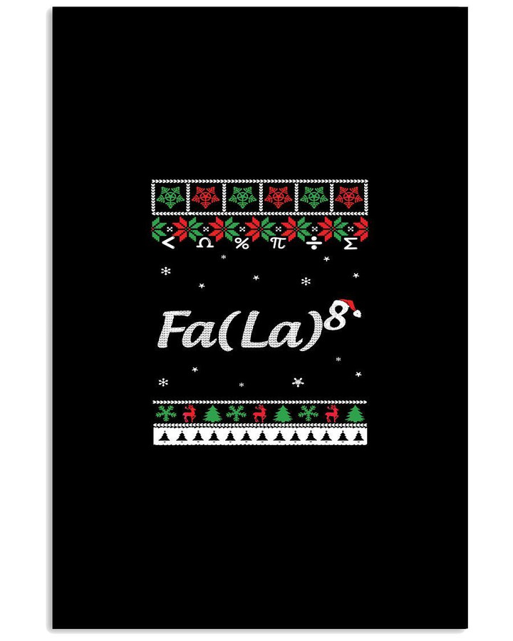 Fa La Funny Design Gift For Math Lovers Vertical Poster